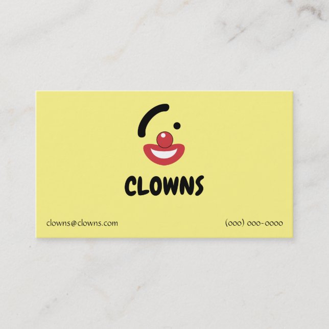 Clown Logos Business Card (Front)