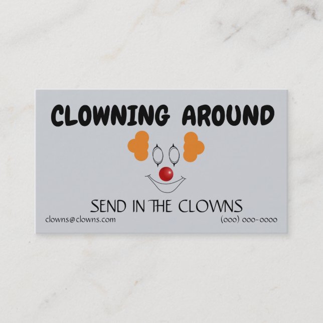 Clown Logos Templates Business Card (Front)
