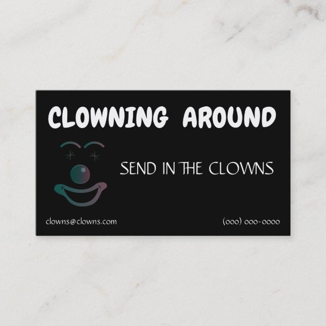 Clown Logos Templates Business Card (Front)
