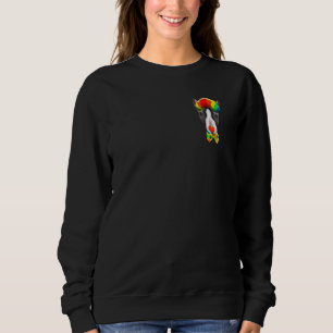 Clown Miniature Bull Terrier Circus Dog Pocket Sweatshirt