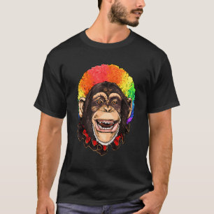 Clown Monkey Carnival Circus Staff Primate Ape Mon T-Shirt