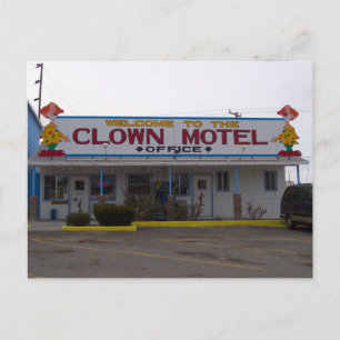 Clown Motel Postcard