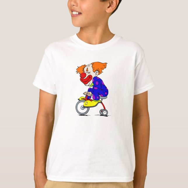 Clown on tricycle T-Shirt (Front)