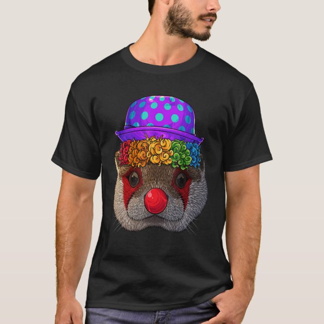   Clown Otter Circus Carnival Costume Theme Party T-Shirt (Front)