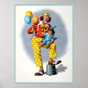 Clown painting  6 poster