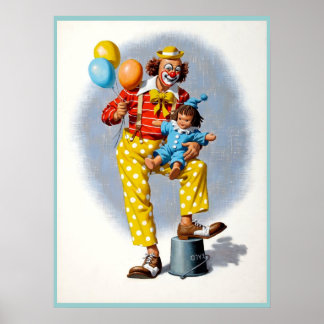 Clown painting 6 poster