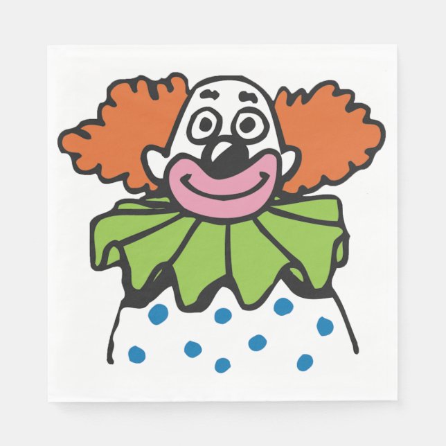 Clown Paper Napkins (Front)