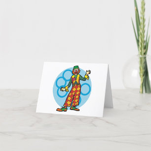 Clown Posing Thank You Card