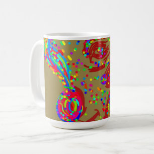 Clown Reindeer  Coffee Mug