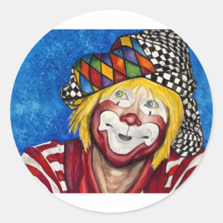Clown Ron Maslanka AKA Sam The Clown Classic Round Sticker