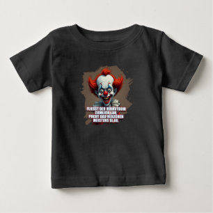 Clown-Satire über blaue Stimmungen Baby T-Shirt