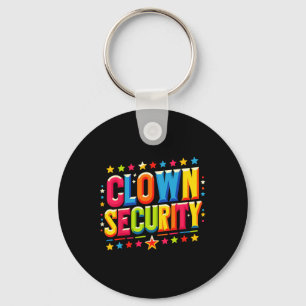 Clown Security Halloween Costume Key Ring