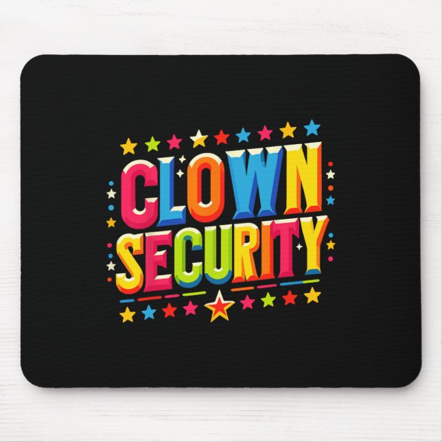 Clown Security Halloween Costume  Mouse Pad (Front)