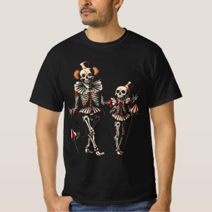 Clown Skeletons Boys and Girls New Halloween 2026 T-Shirt