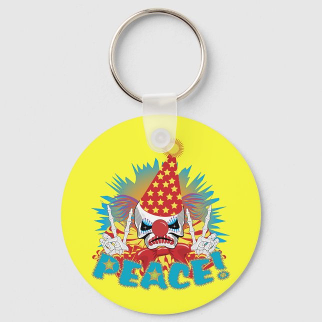 Clown Skull Key Ring (Front)