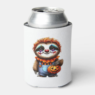 Clown Sloth Halloween Oversized T-Shirt Can Cooler