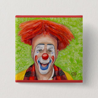 Clown Steven Daniel Copeland 15 Cm Square Badge