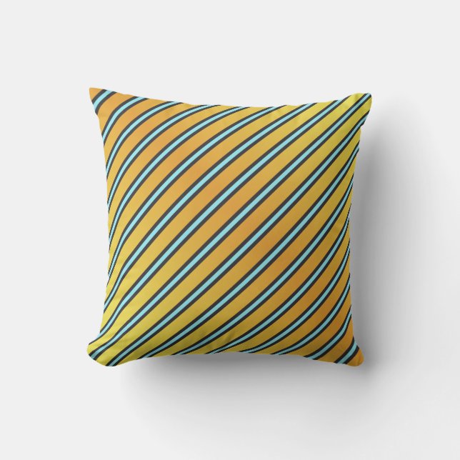Clown Tang Fish Stripes Outdoor Pillow (Front)