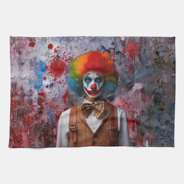 Clown Tea Towel (Horizontal)