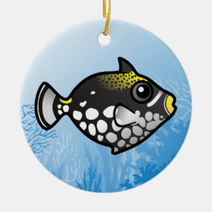 Clown Triggerfish Ceramic Ornament