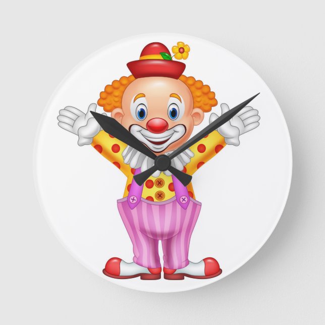 clown wall clock (Front)