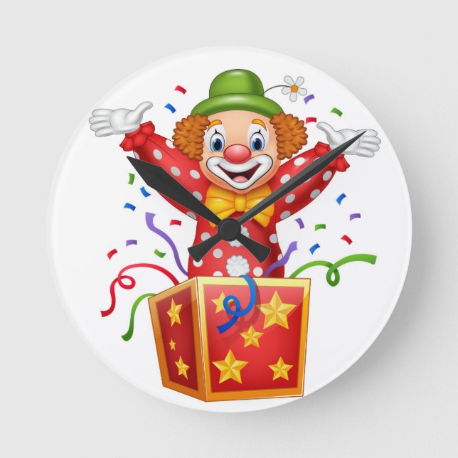 clown wall clock (Front)
