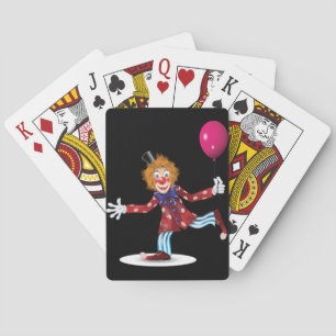 Clown With A Balloon Playing Cards