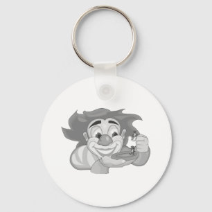 Clown with ants key ring