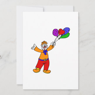 Clown with balloons