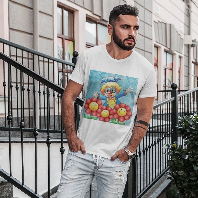 Clown With Flowers T-Shirt (Creator Uploaded)