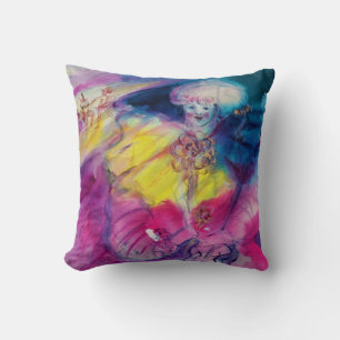 CLOWN WITH OWL AND VIOLIN CUSHION