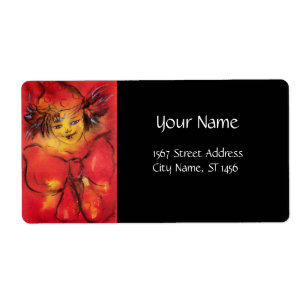 CLOWN WITH RED RIBBON