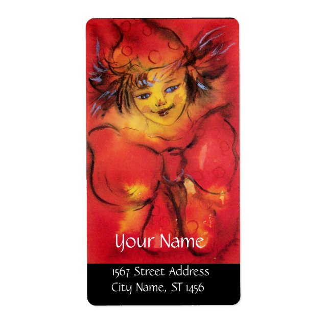 CLOWN WITH RED RIBBON (Front)