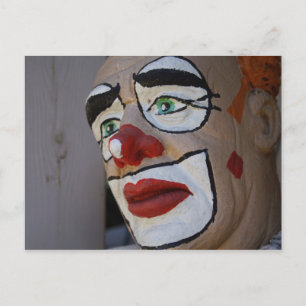 Clown With Sad Look Postcard