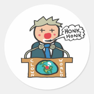 Clown World Honk Honk Classic Round Sticker