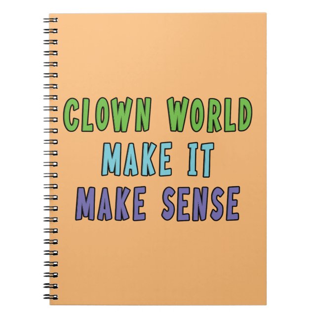 Clown World  Notebook (Front)