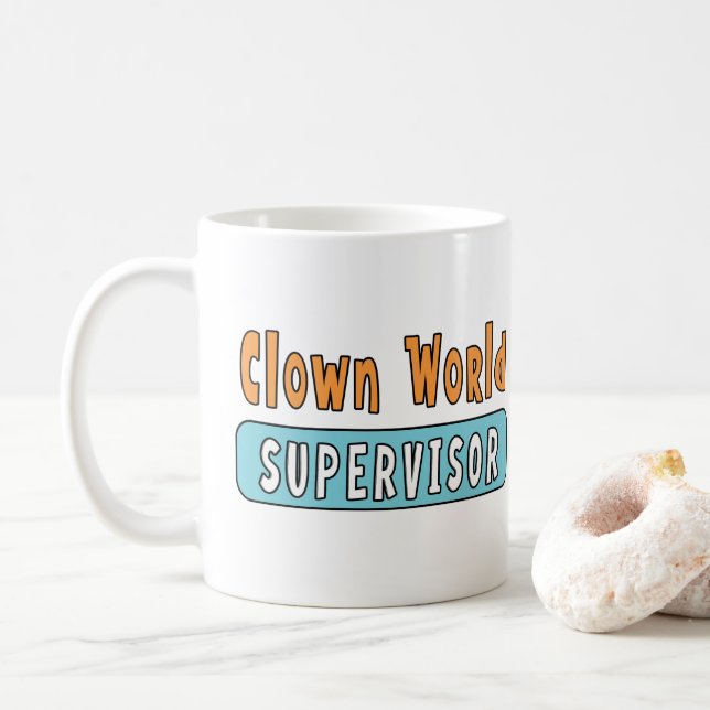 Clown World Supervisor Coffee Mug (With Donut)