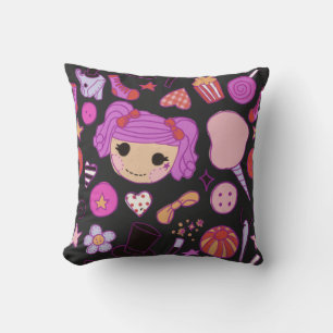clowncore circus doll cushion
