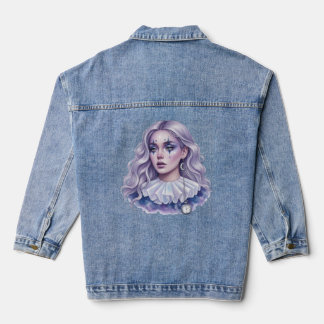 Clowness with Pocket Watch Denim Jacket