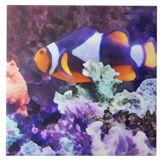 Clownfish and Coral Tile (Front)