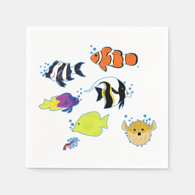 Clownfish and Friends Napkin (Front)