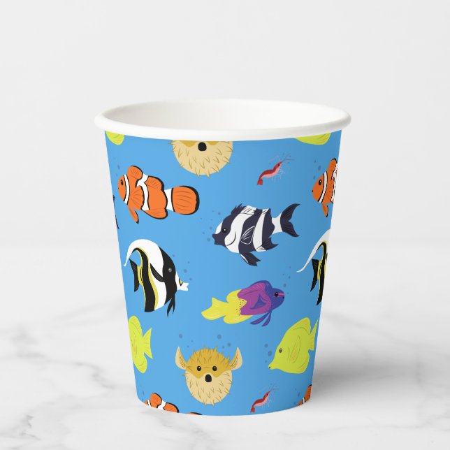 Clownfish and Friends Paper Cup (Front)