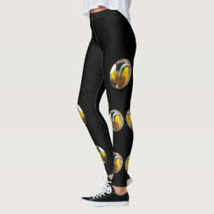 Clownfish - Close-Up! Round Photographic Design Leggings