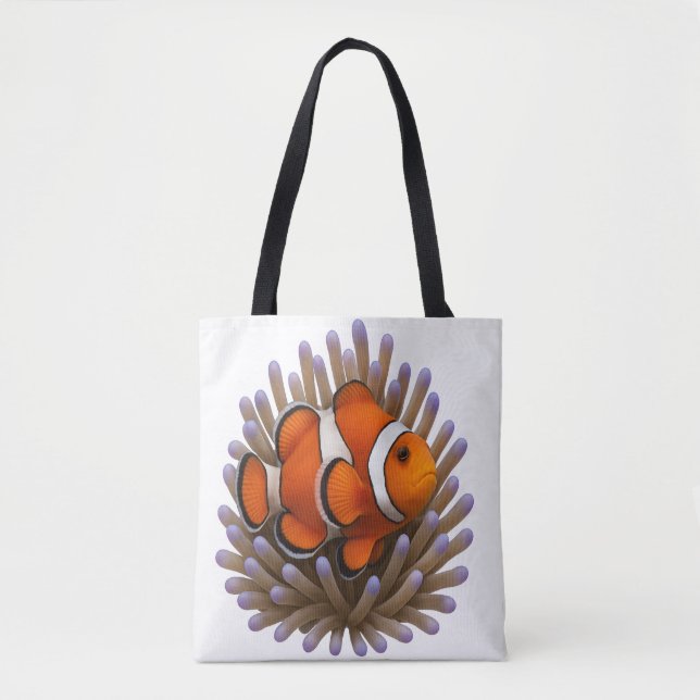 Clownfish & Cosy Coral Tote Bag (Front)