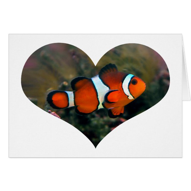 Clownfish Heart Card (Front Horizontal)