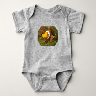 Clownfish in green anemone. Photographic Design Baby Bodysuit
