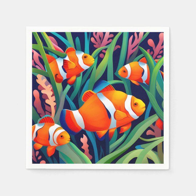Clownfish In Seaweed Napkin (Front)