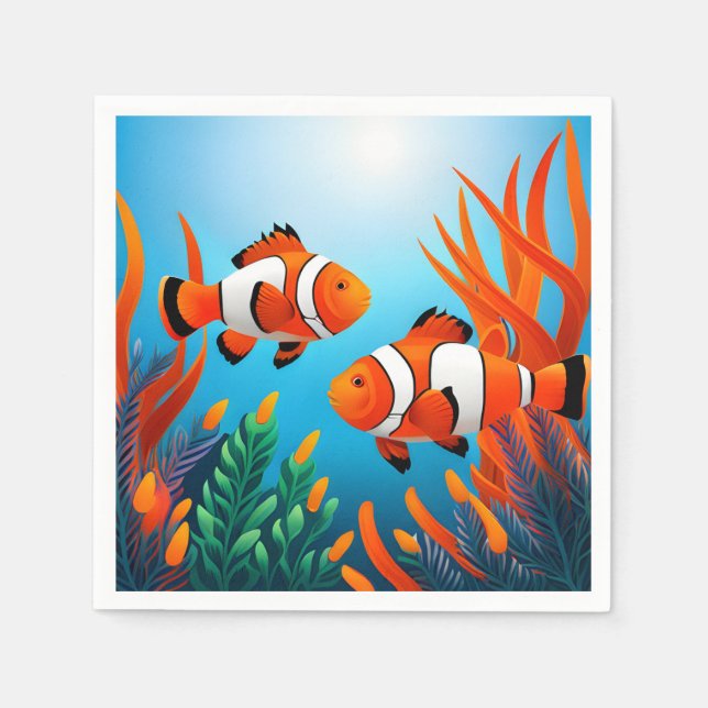Clownfish In Seaweed Napkin (Front)