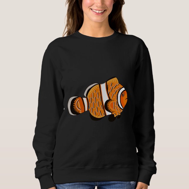 Clownfish Koinobori Style Sweatshirt (Front)