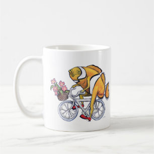 Clownfish Riding a Bicycle Coffee Mug